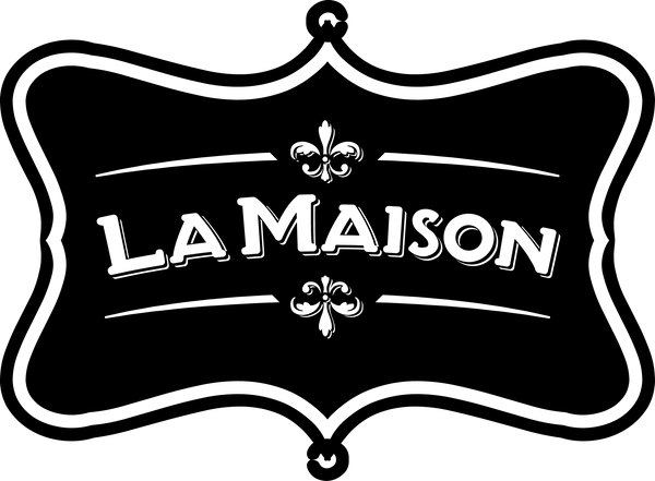 La Maison's logo in black on a transparent background.
